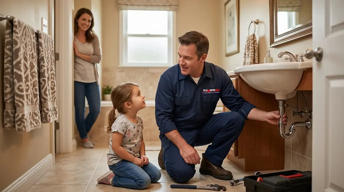 Licensed plumber at work in Riverside, IL